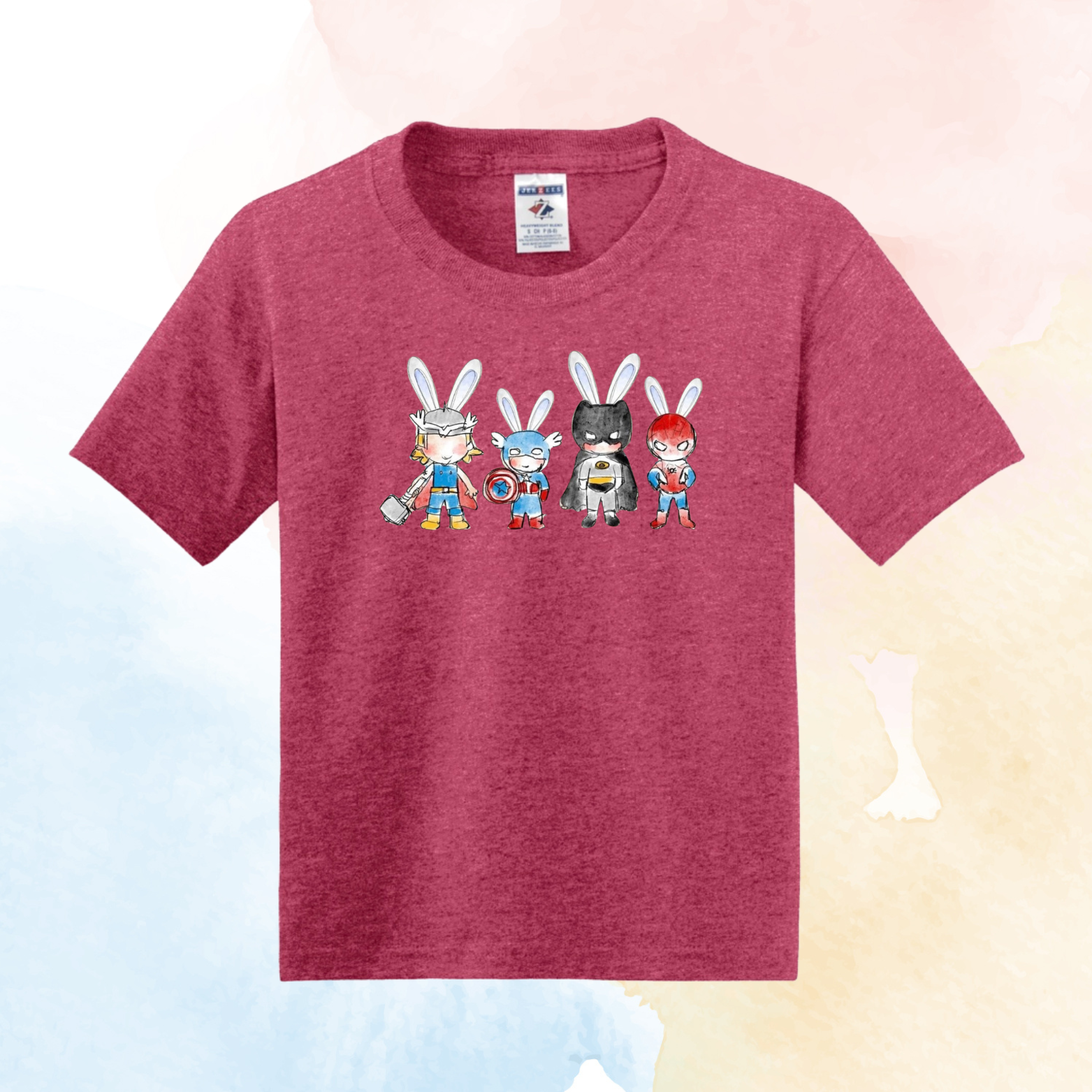 "Easter Superhero" Jerzees® - Youth Dri-Power® 50/50 Cotton/Poly T-Shirt