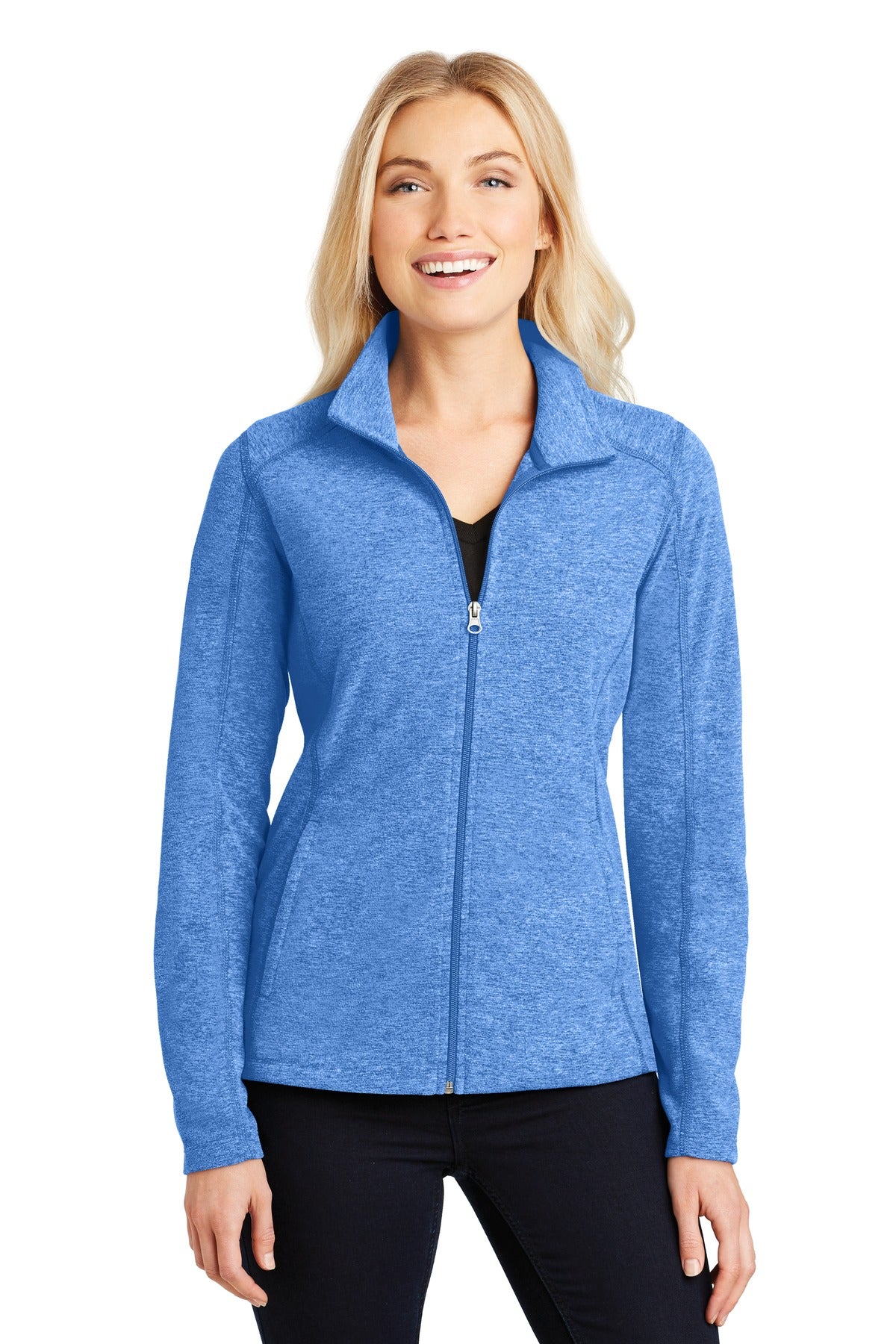 Port Authority ®  Women's Heather Microfleece Full-Zip Jacket. L235