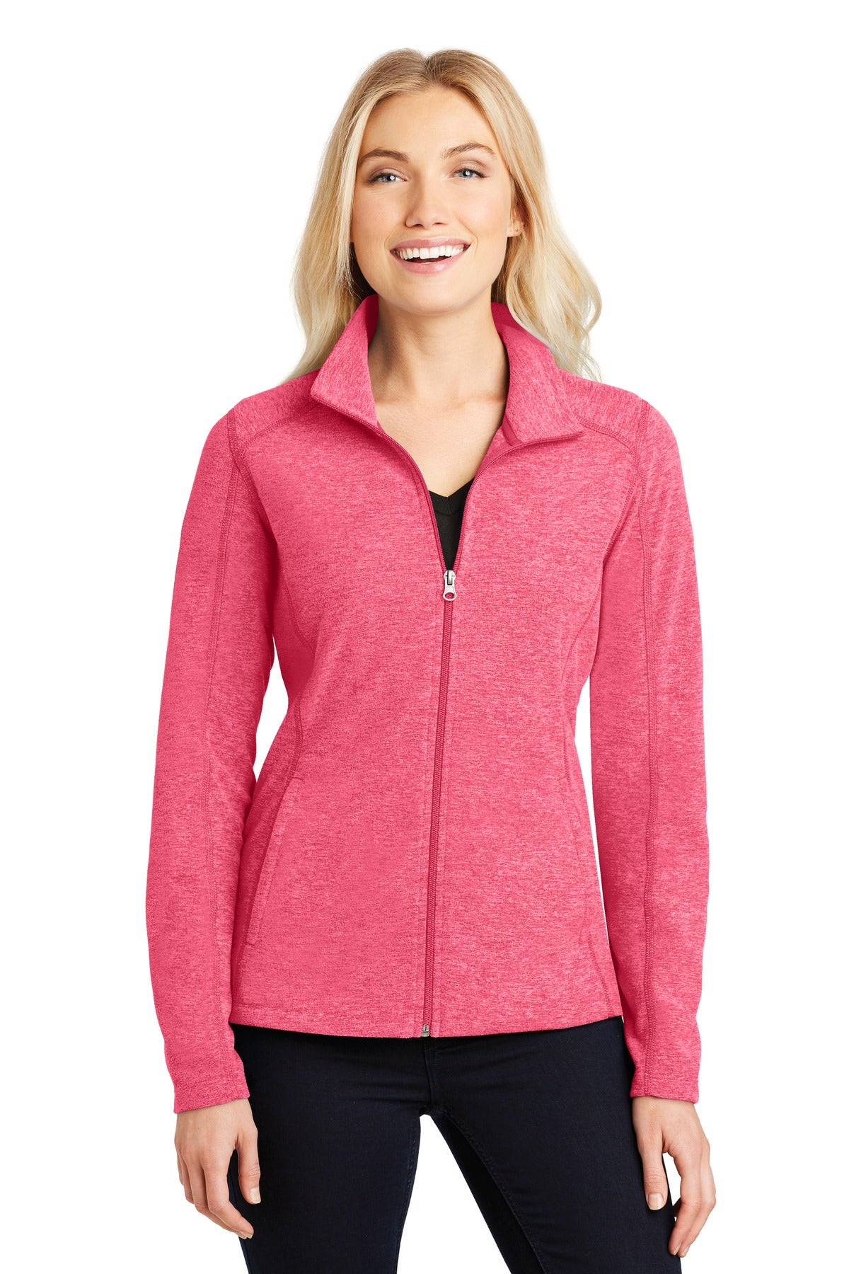 Port Authority ®  Women's Heather Microfleece Full-Zip Jacket. L235