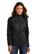 Port Authority® Ladies Hybrid Soft Shell Jacket. L787