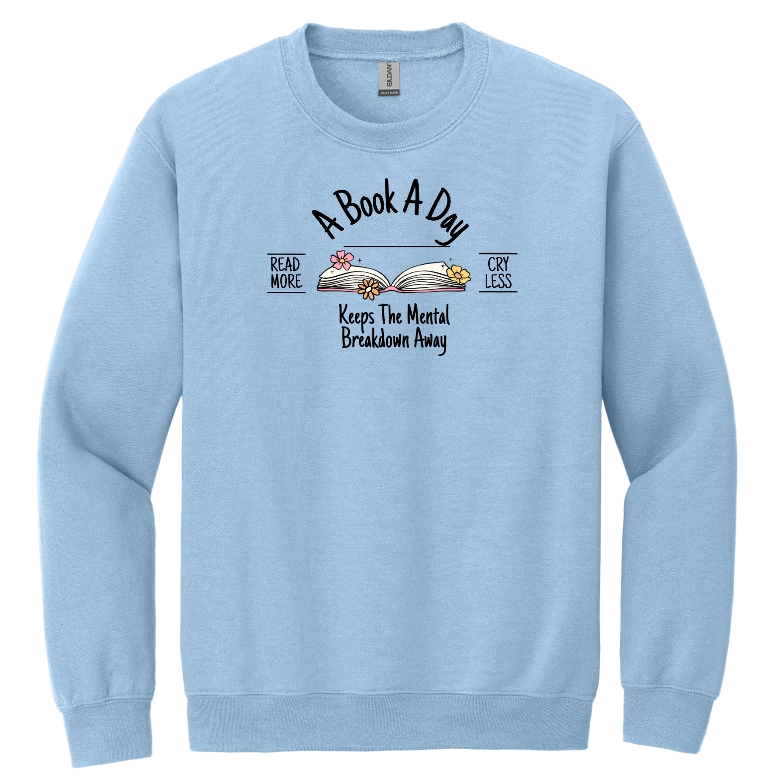 "A Book A Day" - Gildan® - Heavy Blend™ Crewneck Sweatshirt