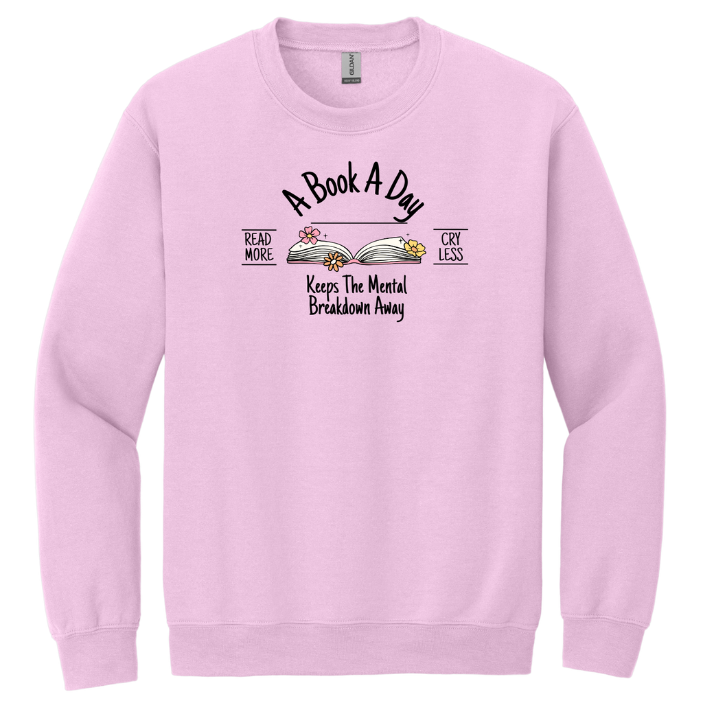 "A Book A Day" - Gildan® - Heavy Blend™ Crewneck Sweatshirt