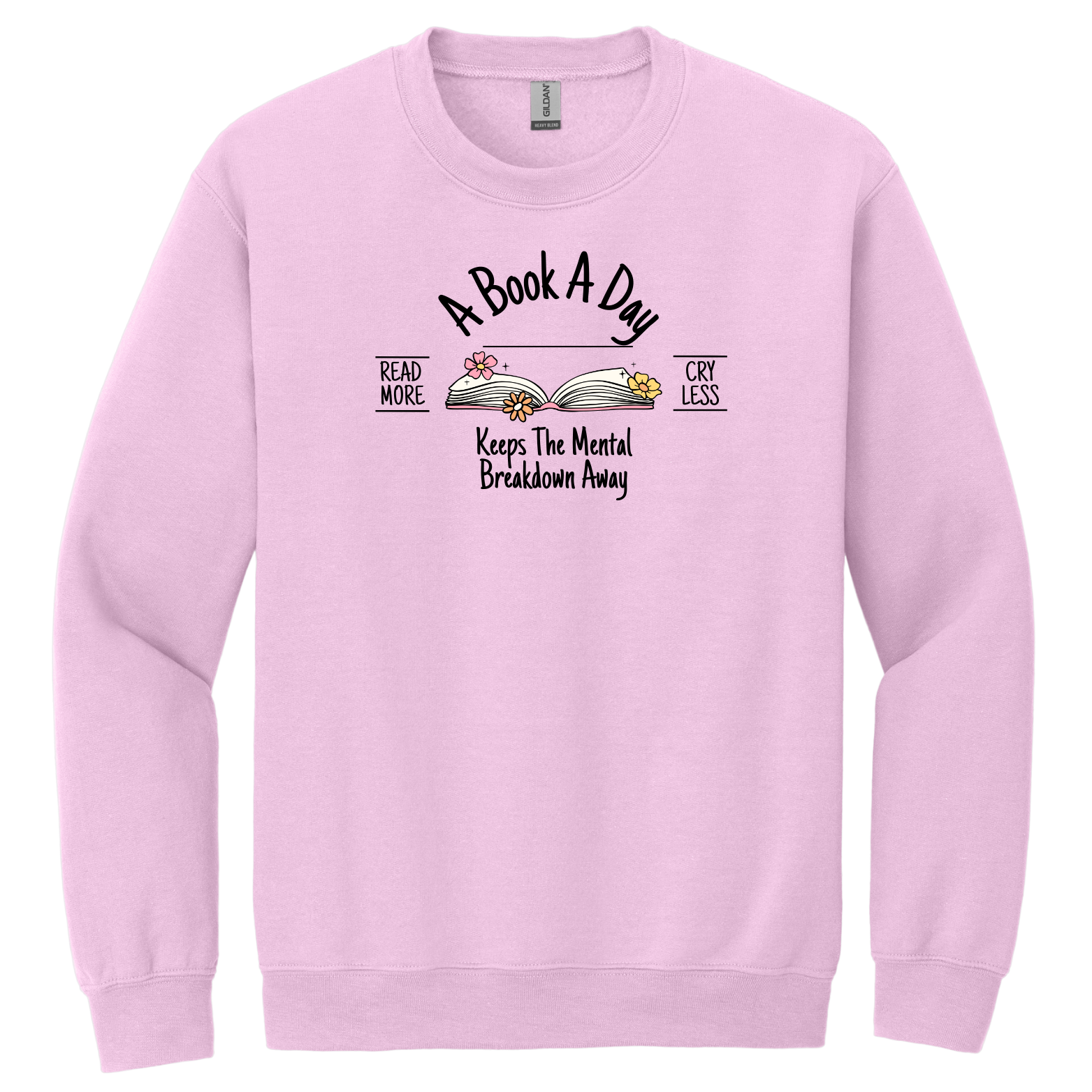 "A Book A Day" - Gildan® - Heavy Blend™ Crewneck Sweatshirt