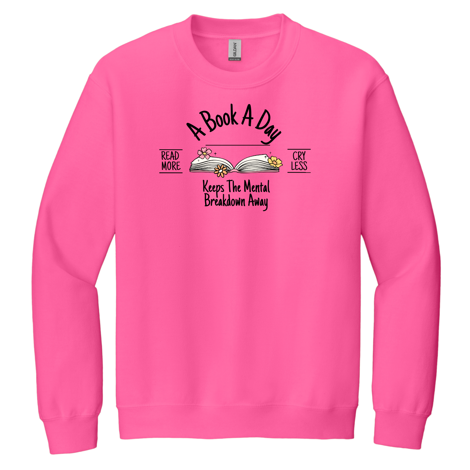 "A Book A Day" - Gildan® - Heavy Blend™ Crewneck Sweatshirt