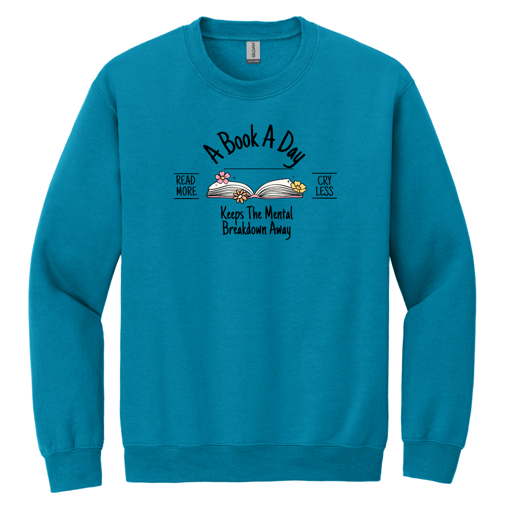 "A Book A Day" - Gildan® - Heavy Blend™ Crewneck Sweatshirt
