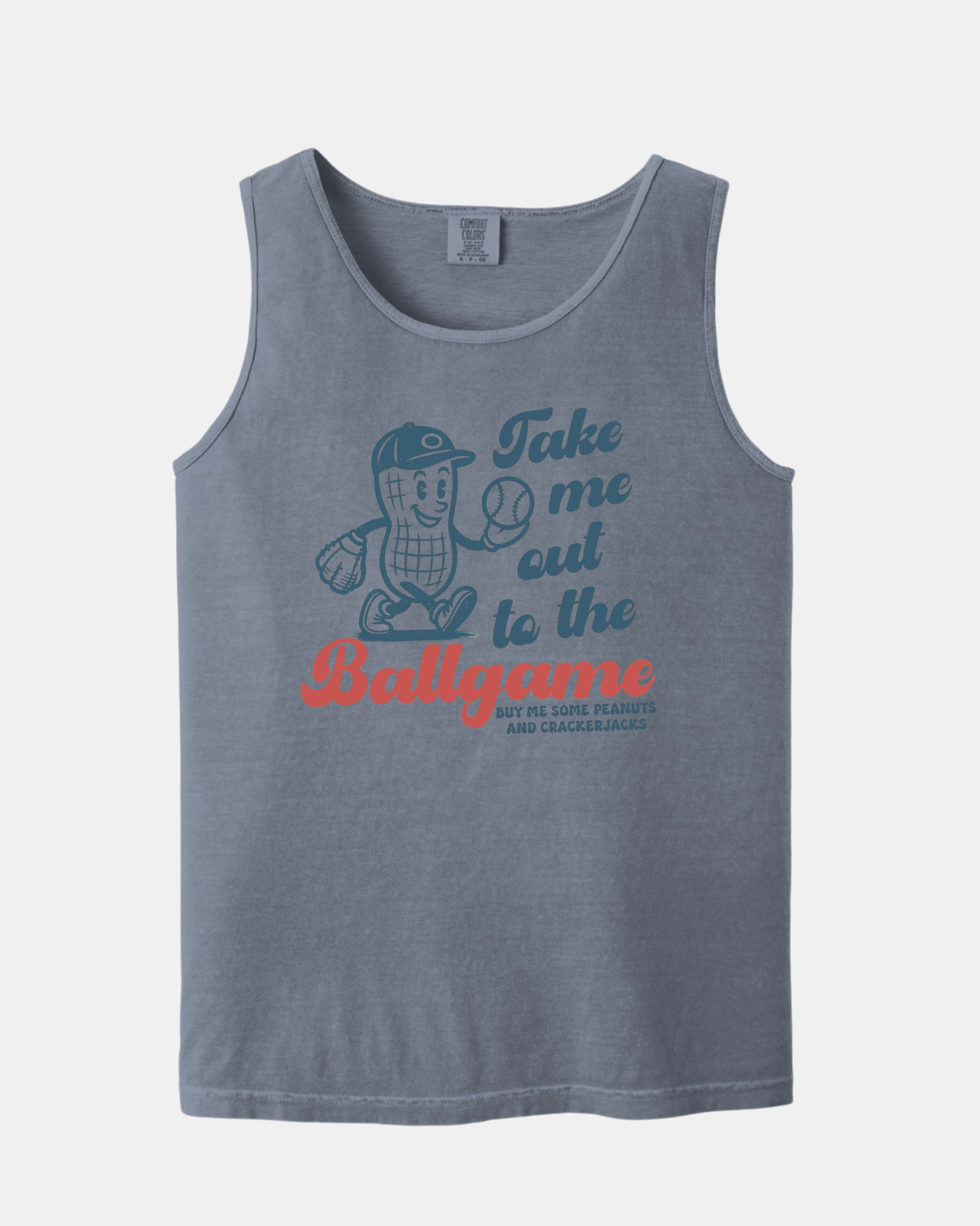 "Take Me Out To The Ballgame" - Comfort Colors - Garment-Dyed Heavyweight Tank