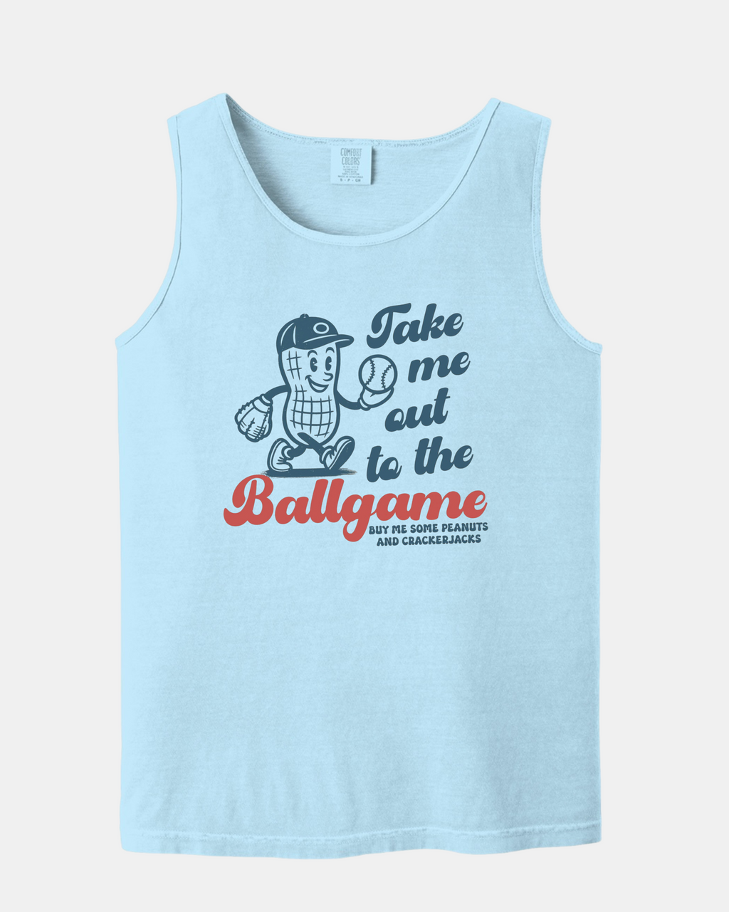 "Take Me Out To The Ballgame" - Comfort Colors - Garment-Dyed Heavyweight Tank
