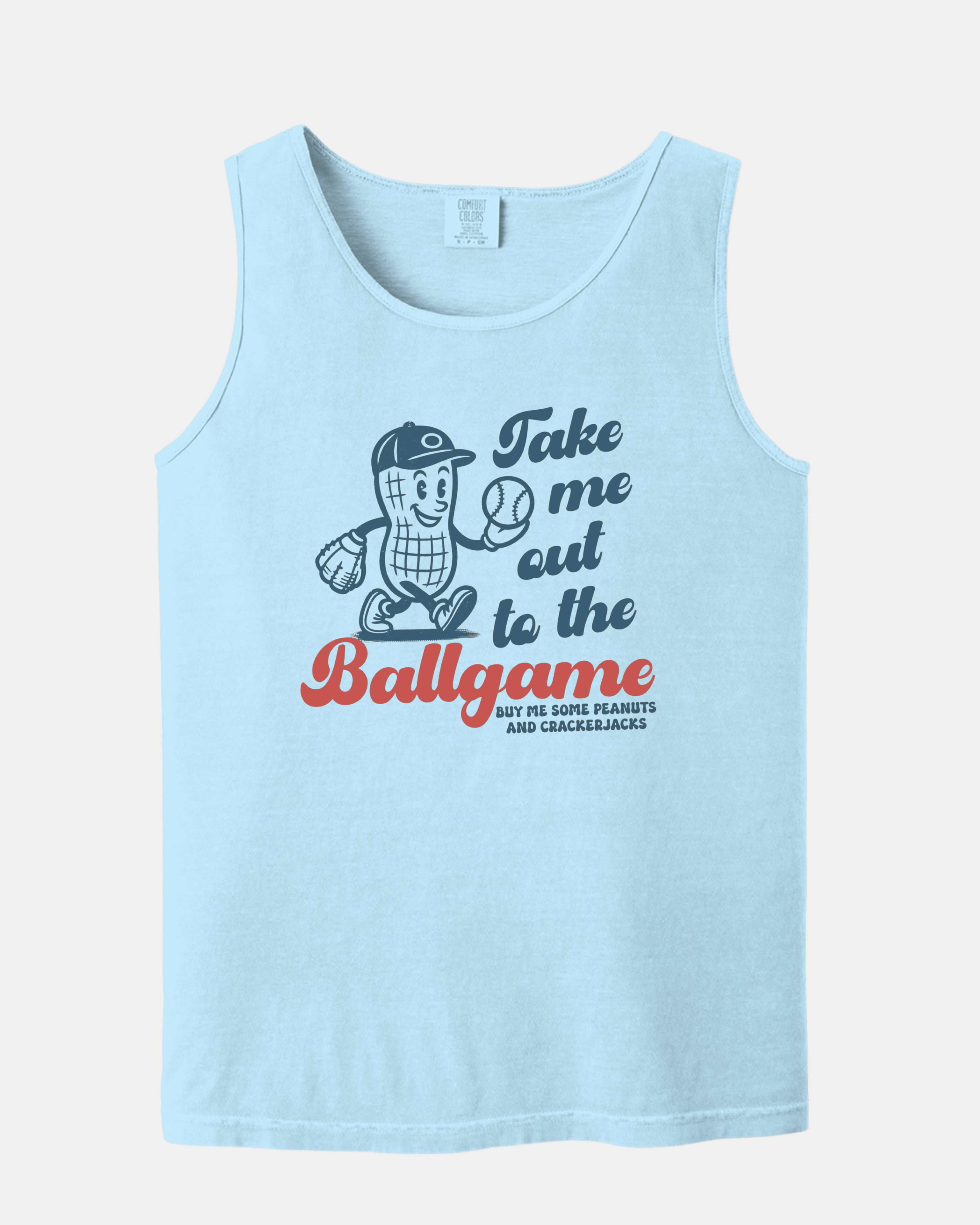 "Take Me Out To The Ballgame" - Comfort Colors - Garment-Dyed Heavyweight Tank