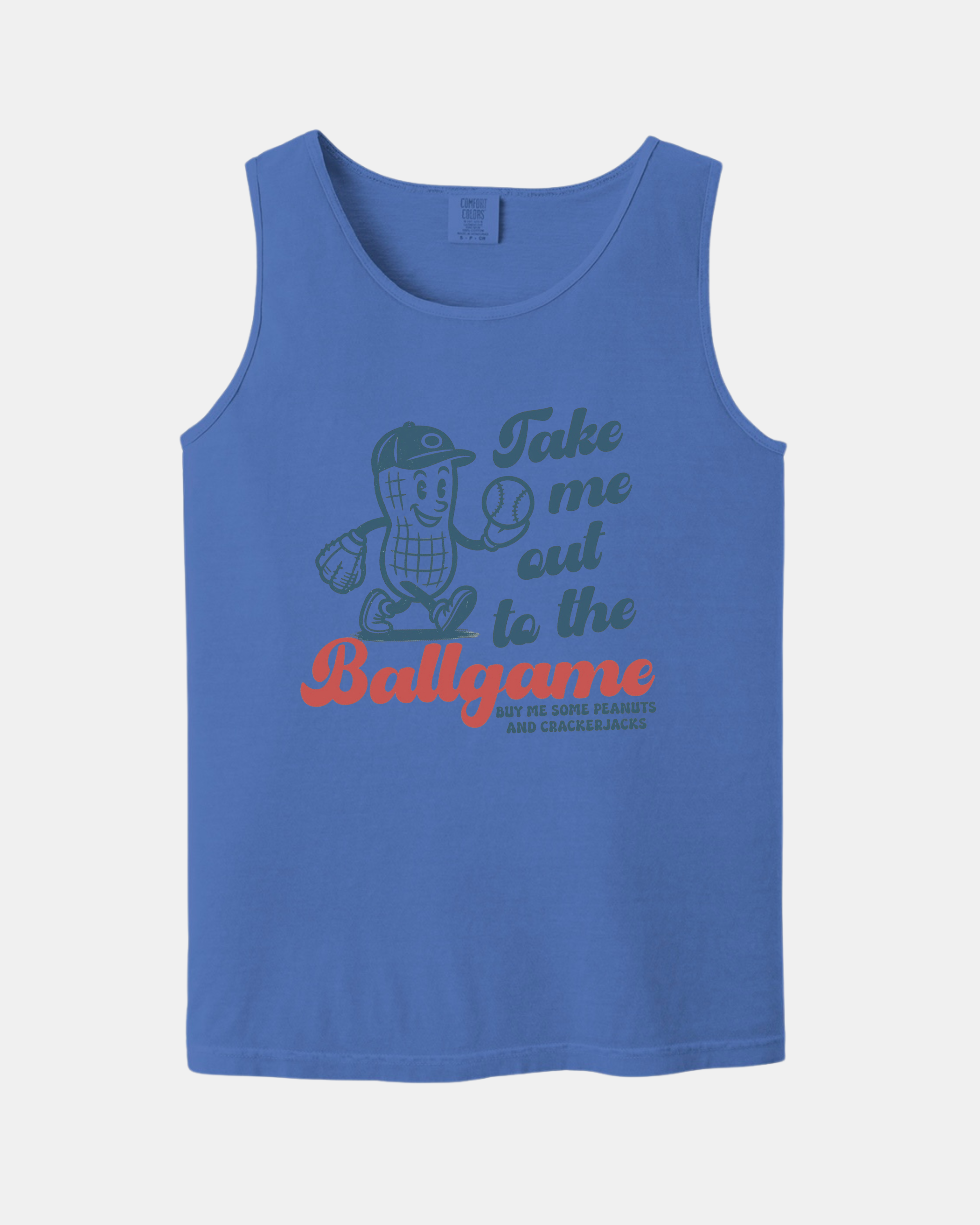 "Take Me Out To The Ballgame" - Comfort Colors - Garment-Dyed Heavyweight Tank