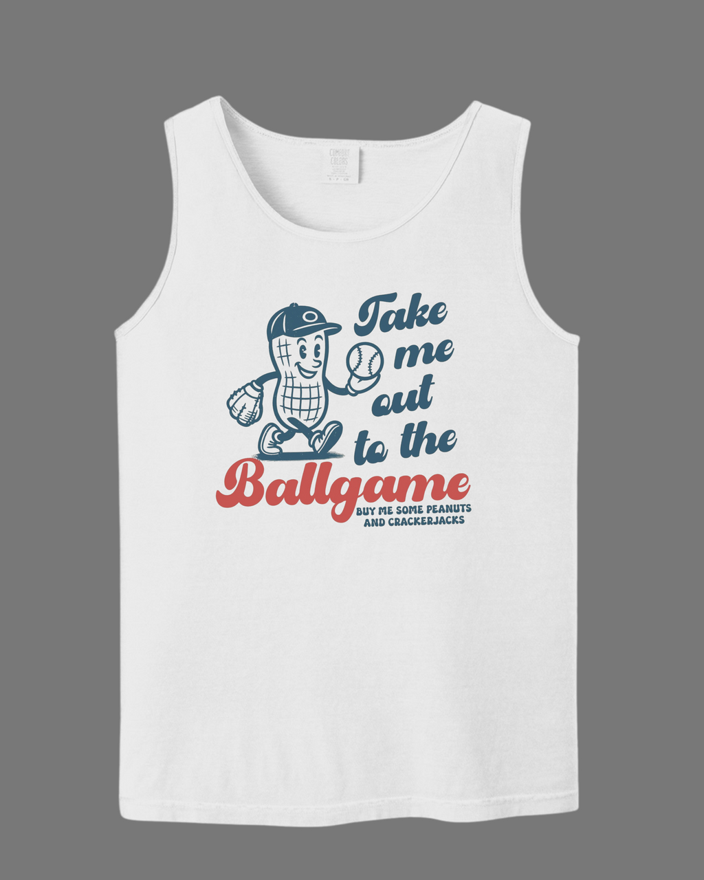 "Take Me Out To The Ballgame" - Comfort Colors - Garment-Dyed Heavyweight Tank