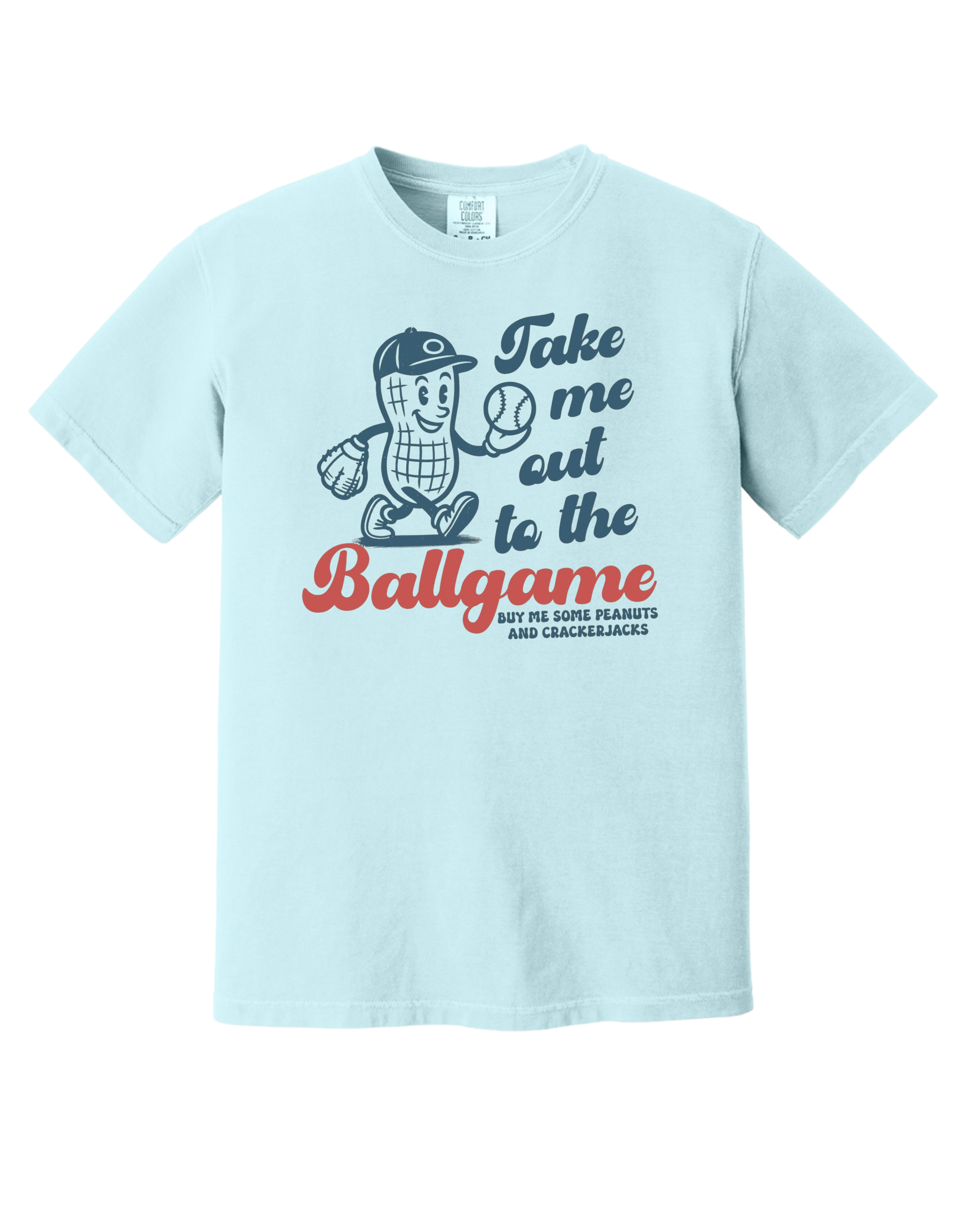 "Take Me Out To The Ballgame" - Comfort Colors - Garment-Dyed Heavyweight Tee