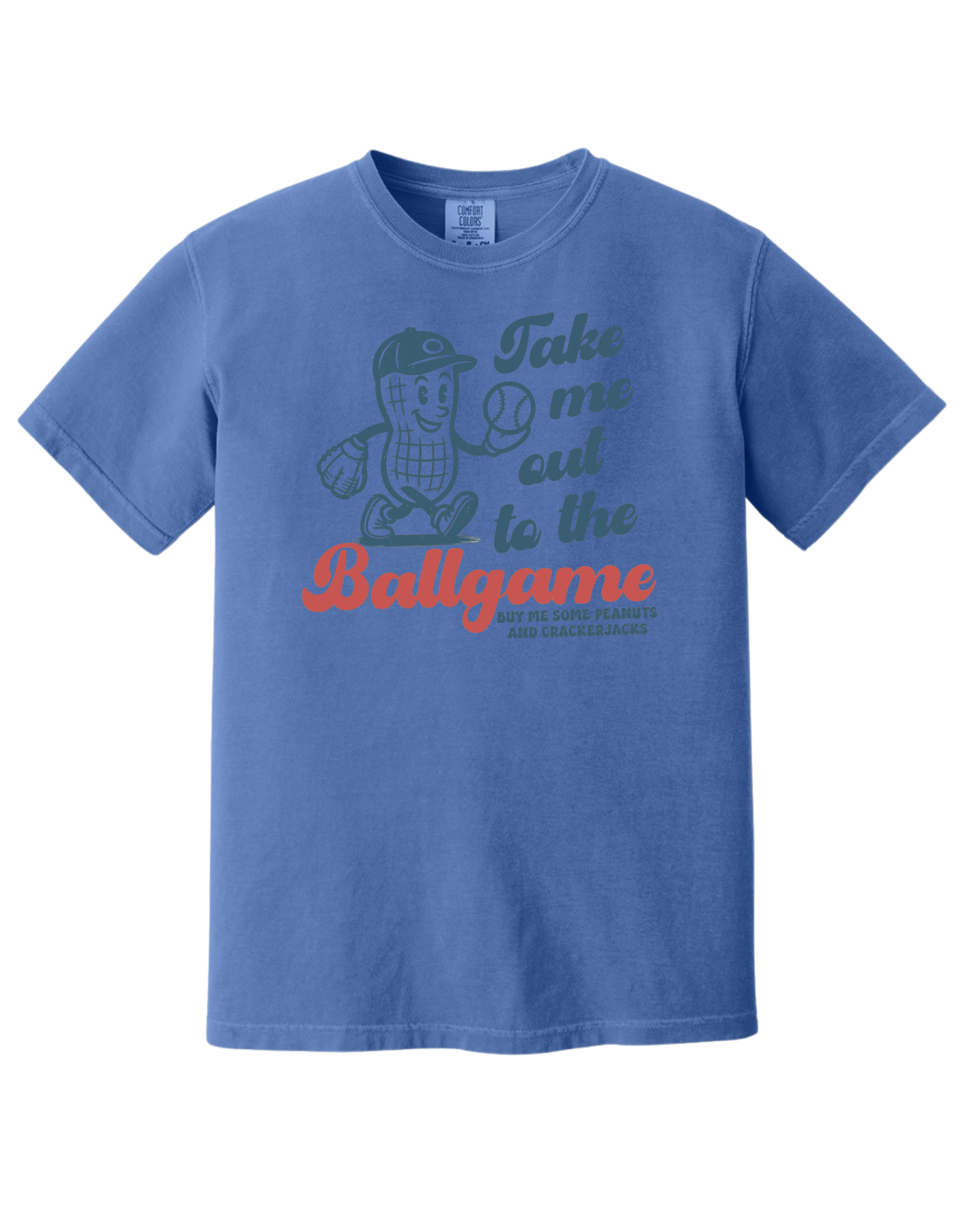 "Take Me Out To The Ballgame" - Comfort Colors - Garment-Dyed Heavyweight Tee