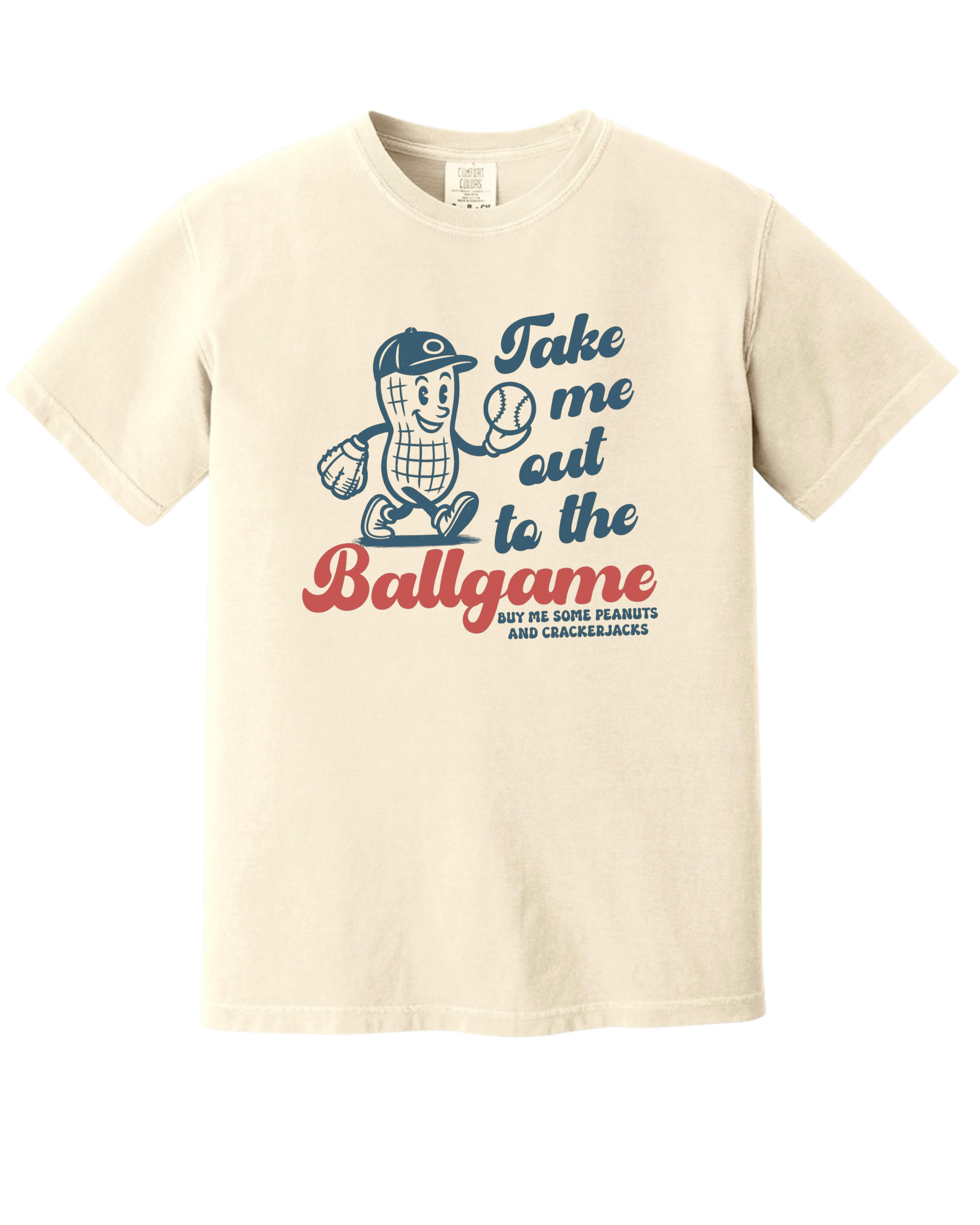 "Take Me Out To The Ballgame" - Comfort Colors - Garment-Dyed Heavyweight Tee