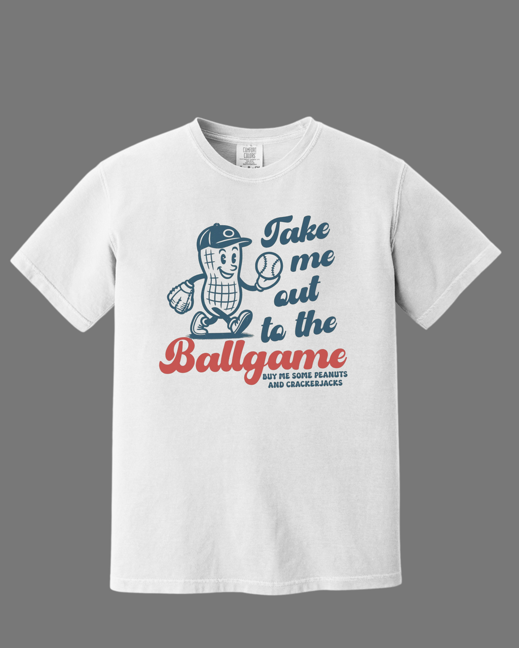 "Take Me Out To The Ballgame" - Comfort Colors - Garment-Dyed Heavyweight Tee