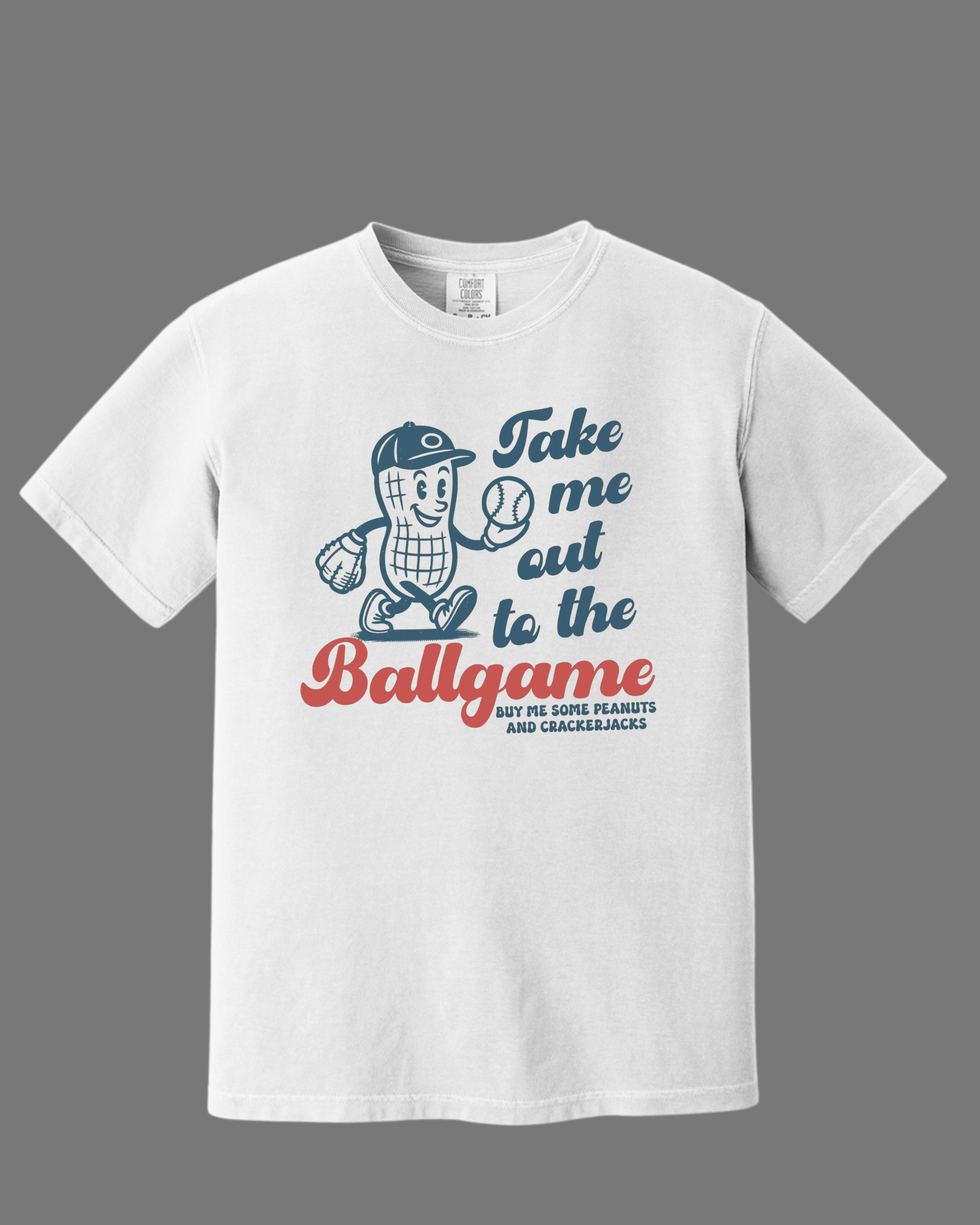 "Take Me Out To The Ballgame" - Comfort Colors - Garment-Dyed Heavyweight Tee