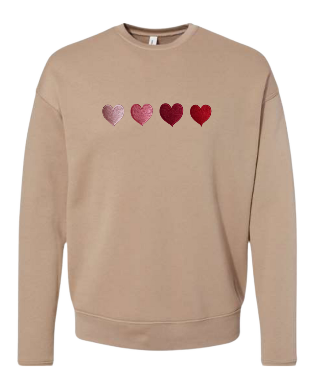 "4 Hearts" BELLA+CANVAS® Adult Unisex Sponge Fleece Drop Shoulder Sweatshirt