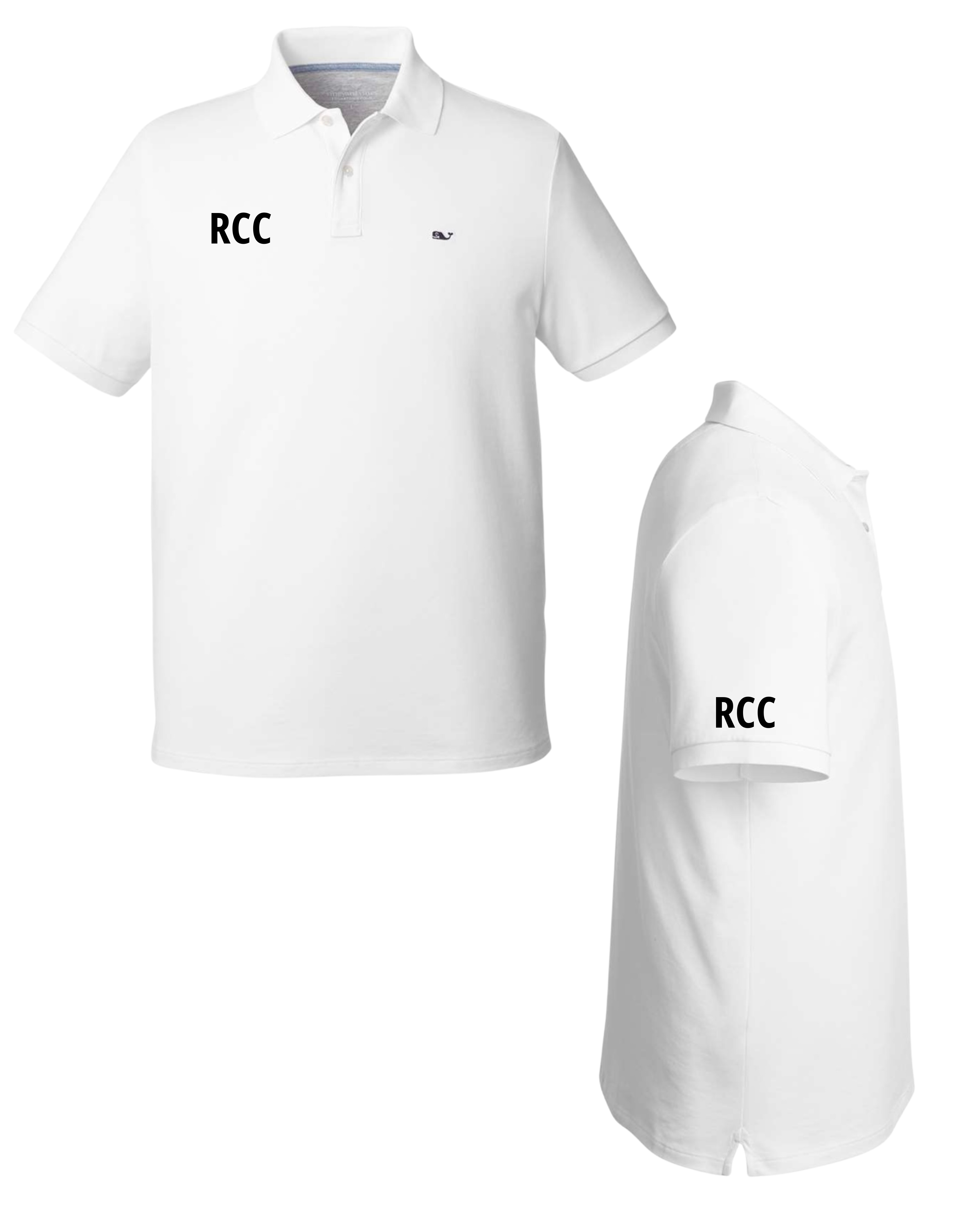Riverside Country Club  RCC - Vineyard Vines - Edgartown Pique Polo