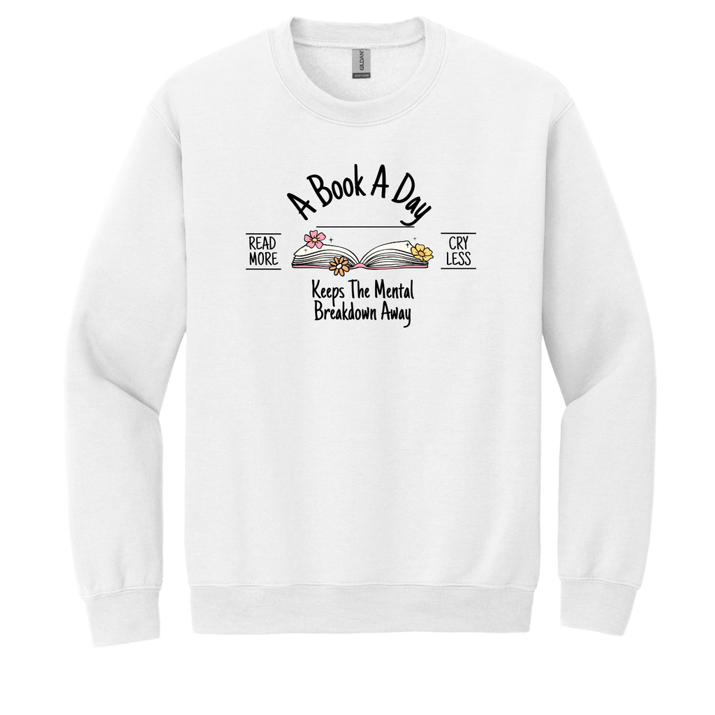 "A Book A Day" - Gildan® - Heavy Blend™ Crewneck Sweatshirt