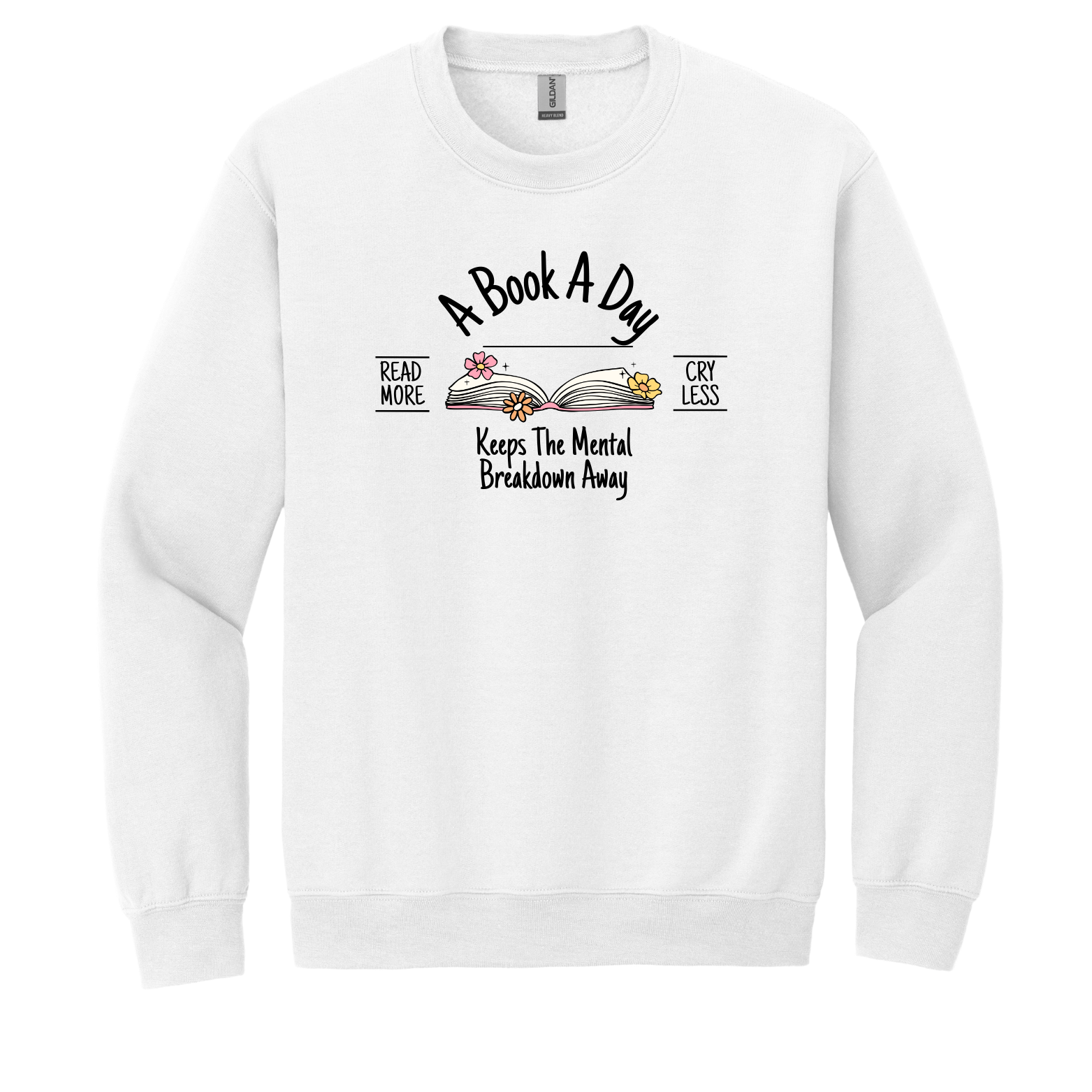"A Book A Day" - Gildan® - Heavy Blend™ Crewneck Sweatshirt